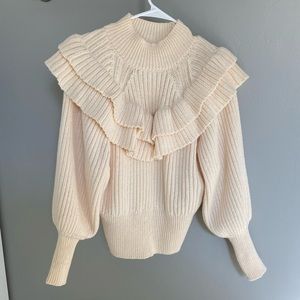 H&M ruffle sweater